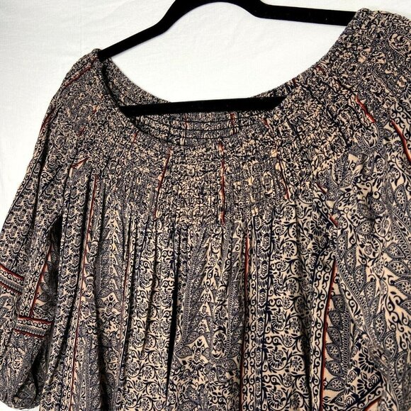 Anthropologie Vanessa Virginia Augusta Boho Blouse Size Small off the shoulder - Picture 5 of 11